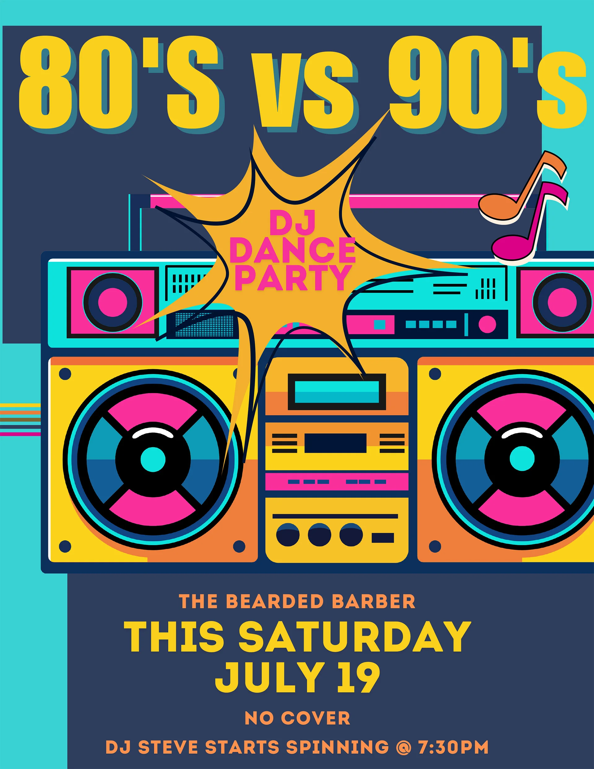 80's vs 90's DJ Dance Party